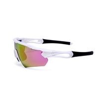 Lunettes de soleil de cyclisme unisexes HUBO HB-516 à verres transparents, logo personnalisé, polarisées, 3/5 verres interchangeables, or, jaune, violet, gris
