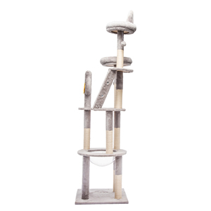 Modern Home Furniture Grade Plush Multi-Level <b>Cat</b> Tower with <b>Cat</b> Cave & <b>Scratching</b> <b>Posts</b> Wear-Resistant <b>for</b> Indoor <b>Cats</b> - Product Image 6
