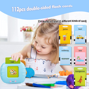 Tarjetas flash parlantes Juguetes Educativos para el hogar Tarjetas flash parlantes Máquina de aprendizaje Tarjetas flash para niños Niños pequeños Inglés - Product Image 4