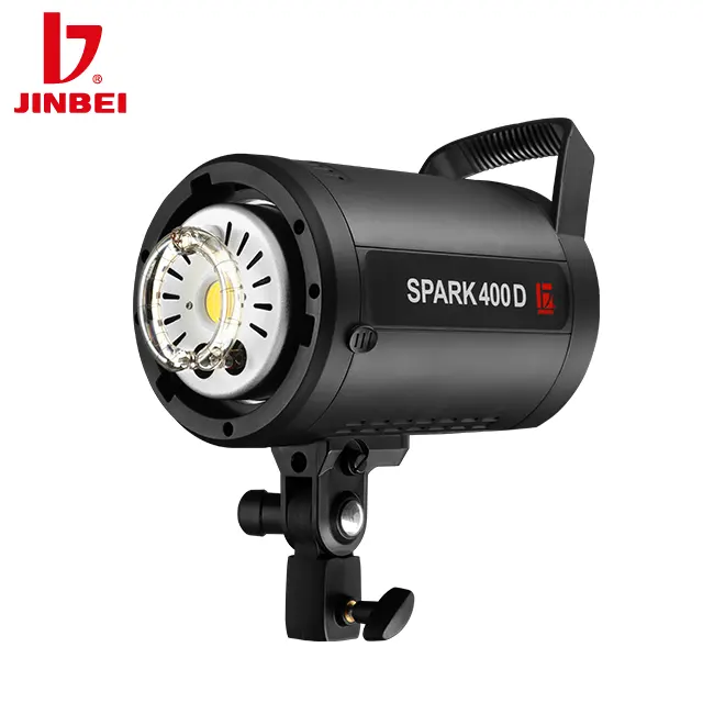 JINBEI SPARK-400D การถ่ายภาพแสงแฟลชแบบพกพากล้อง Led แฟลชไฟ Bowens ติด