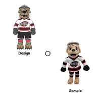Peluches fantômes 3D mignonnes personnalisées, oreiller de mascotte d'animaux en peluche, jouet en peluche doux de couleur personnalisée pour la décoration de voiture à la maison