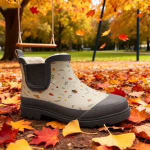 Oem trẻ em tùy chỉnh mưa khởi động thoải mái mềm EVA đế bông & vải lót phong cách thời trang cho mùa đông mùa thu in logo - Product Image 3