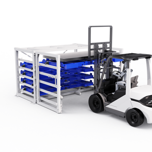 Racks à palettes industriels robustes personnalisés en usine pour l'acier, l'aluminium et l'acier inoxydable Type de tiroir Roll Out Sheet Metal Racks - Product Image 3