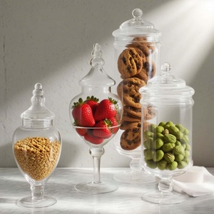 Frasco <span class=keywords><strong>de</strong></span> <span class=keywords><strong>Cristal</strong></span> Hecho a Mano <span class=keywords><strong>para</strong></span> Dulces, Recipiente <span class=keywords><strong>de</strong></span> <span class=keywords><strong>Cristal</strong></span> <span class=keywords><strong>para</strong></span> Dulces, Exhibidor <span class=keywords><strong>de</strong></span> Dulces, Frasco <span class=keywords><strong>de</strong></span> <span class=keywords><strong>Cristal</strong></span> <span class=keywords><strong>para</strong></span> Almacenamiento <span class=keywords><strong>de</strong></span> Alimentos con Tapa - Product Image 2