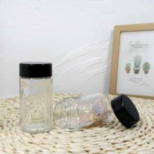 30ml 60ml 90mL 120ml 180ml 240ml 480ML Frascos de vidrio redondos rectos resistentes a prueba de niños con tapas CR - Product Image 3