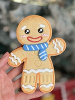 Caja de Embalaje para Galletas de Jengibre Navideñas, Dulces y Saladas, Pequeñas, con Diseño de Hombre de Jengibre, para Decoración de Galletas, Repostería y Manualidades