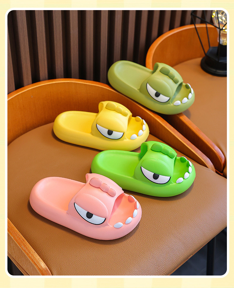 Summer Kids Cartoon EVA Slides Shoes Children Sandals and Slippers Non-slip Bath Shoes