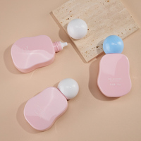 Flacon de crème solaire PE de 30 ml et 50 ml, flacon de crème cosmétique avec bouchon à vis en forme de boule