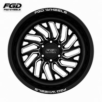 Jantes forgées en alliage Premium sur mesure à profil profond, à moyeu central, à rayons en H, 28*14, pour camion tout-terrain grand format F-250 Super Duty