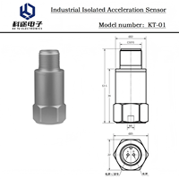 Capteur d'accéléromètre piézoélectrique isolé industriel IEPE transducteur ICP transmetteur Vibration choc mesure surveillance