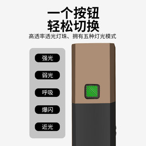 <b>Bicycle</b> Front <b>Light</b> Led Rechargeable Battery IpX4 Waterproof 4 Modes Aluminum Alloy Cycling Lamp - Product Image 5