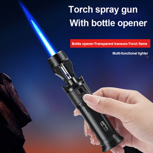 Torche <span class=keywords><strong>de</strong></span> soudage à flamme directe DEBANG, ouvre-<span class=keywords><strong>bouteille</strong></span>, briquet avec ouvre-<span class=keywords><strong>bouteille</strong></span> <span class=keywords><strong>de</strong></span> bière, briquet torche pour cigare, barbecue - Product Image 1