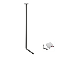Robinet à capteur sans contact WEIHAO en or rose, type plafond, longue sortie, distributeur d'eau automatique