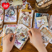Lote de 30 hojas de papel de la serie Light Smoke para decoración, 6 modelos, Retro, muestra de datos, diario artístico, notas adhesivas