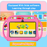 Tablette éducative pour enfants 7 pouces la plus vendue, Android 12, processeur quadricœur MTK, batterie 3000 mAh et Wi-Fi, résolution 1024x600, cadeau
