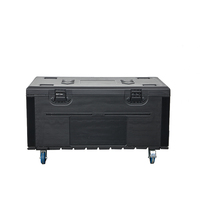 Valise de transport professionnelle pour location de scène, boîte à outils pour panneau d'affichage LED en promotion, valise en plastique à roulettes pour équipement d'éclairage de scène