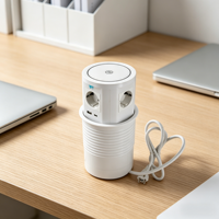 Prise de courant motorisée escamotable pour bureau ou cuisine, avec chargeur sans fil intégré, pour le Royaume-Uni
