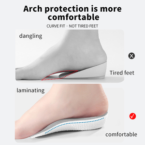 Plantillas con Soporte <span class=keywords><strong>para</strong></span> Arco y Aumento de Estatura, Ligeras, Suaves y Elásticas <span class=keywords><strong>para</strong></span> Hombre y Mujer, <span class=keywords><strong>Almohadillas</strong></span> Elevadoras <span class=keywords><strong>para</strong></span> <span class=keywords><strong>Zapatos</strong></span>, Alza <span class=keywords><strong>para</strong></span> Talón de 1.5/2.5/3.5 Cm - Product Image 6