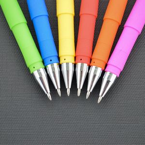 Wholesale Spray Multi-color Plastic Gel <b>Pen</b> With <b>Refill</b> Ink 0.5MM Black or Blue Printed Custom Logo for Stationery - Product Image 5