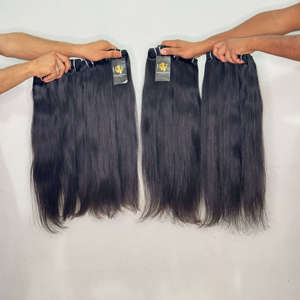 Lots de Cheveux Indiens Lisses Non Traités, Vente en Gros, Cheveux Humains Indiens Blonds, Extensions de Cheveux Alignées dans le Sens de la Cuticule - Product Image 2