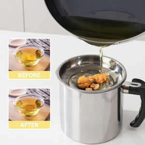 Stainless Steel Beverage <b>Container</b> with Fine Mesh Strainer & Cover 1-2L Capacity Dishwasher Safe Party Use - Product Image 2