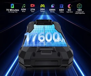 8849 Tank X Unihertz โปรเจคเตอร์ 220 ลูเมนส์ สมาร์ทโฟนที่ทนทาน รองรับ 1080P 5G AI Android 15 แบตเตอรี่ 17600mAh ความจุ 512GB ชิปประมวลผล Dimensity 8200 - Product Image 4