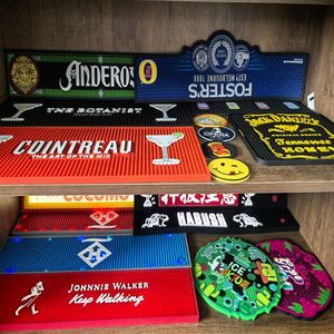 Tapis de bar personnalisé en PVC souple écologique, tapis anti-déversement, tapis carré en caoutchouc, tapis de bar personnalisés pour accessoires de bar - Product Image 5