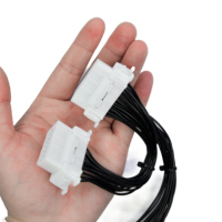Cable Divisor de Extensión OBD2 de 16 Pines Macho a Hembra para Escáner OBD2, Herramienta de Diagnóstico Automotriz, Escáner de Diagnóstico J1962 OEM