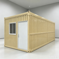 Maison préfabriquée personnalisée en conteneur, maison modulaire en structure acier portable avec murs ondulés pour bureau et dortoir