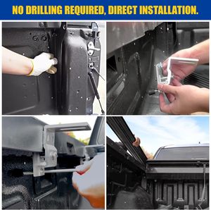 Cubierta de Tonneau retráctil para camioneta Chevy <span class=keywords><strong>Silverado</strong></span>/GMC 1500 con función de bloqueo para modelos Ranger y NP300 - Product Image 4