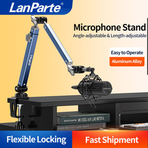 Soporte <span class=keywords><strong>de</strong></span> micrófono Podcast ajustable <span class=keywords><strong>de</strong></span> 360 grados <span class=keywords><strong>de</strong></span> aleación <span class=keywords><strong>de</strong></span> aluminio LanParte con montaje <span class=keywords><strong>de</strong></span> abrazadera <span class=keywords><strong>de</strong></span> escritorio - Product Image 6