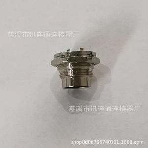 Conector de Aviación M16J09 M18 19P para Montaje en Panel, Aleación de Zinc, Contactos de Cobre Chapados en Oro - Product Image 3