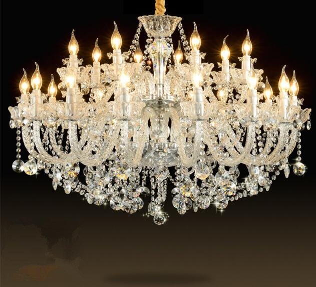 Современная Свадебная Роскошная подвесная свеча с хрустальной декоративной люстрой