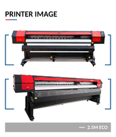 Imprimante à jet d'encre à solvant eco de haute qualité, grand format 2.5m, multifonction xp 600 dx5, tête d'impression 1440dpi