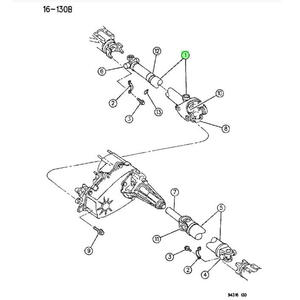 Eje de transmisión trasero Dodge Dakota 04384618 53005548 para modelos de 1990-1996 - Product Image 3