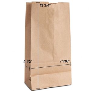 Bolsas de Papel Kraft para Empacar Bocadillos para Proyectos de Manualidades, Bolsa Ecológica Resistente de Gran Capacidad con Asa - Product Image 3