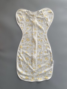 Sac de couchage respirant en interlock 100% coton pour bébés, toutes saisons, avec fermeture éclair pour nouveau-nés et tout-petits - Product Image 2