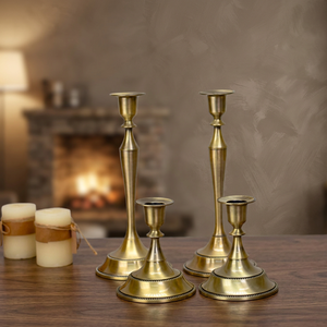 New Collection Modern Style the Golden Theory Iron Christmas Handmade Durable Table <b>Top</b> Candle Holder for Home Decor - Product Image 6