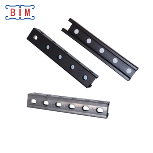 Profilé à rainures à trois côtés en acier galvanisé noir P1000 1-5/8 X 1-5/8 pouces 41x41x2.5mm d'épaisseur - Product Image 6