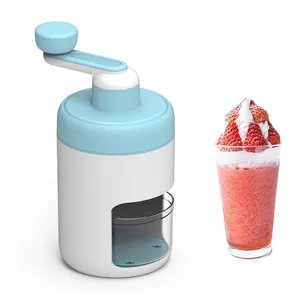 Machine à Smoothie à glace manuelle en acier inoxydable, rasoir à glace manuel, bloc de glace, Machine à cône de neige pour un usage domestique sans BPA