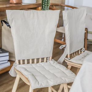 Juego de fundas de silla de color sólido, minimalista y moderno, verde, reutilizable, para muebles del hogar, forma cuadrada, funda de tela teñida lisa - Product Image 4