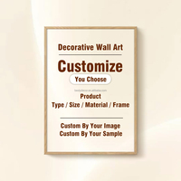 Peinture sur toile décorative personnalisée en gros, grande taille, style classique, peinture à l'huile encadrée, décoration murale florale pour chambre
