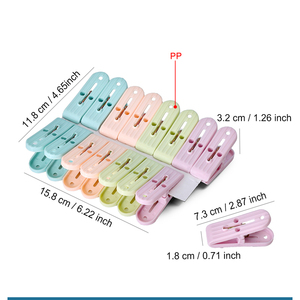 EVERSMILY Lot de 16 pinces <span class=keywords><strong>à</strong></span> <span class=keywords><strong>linge</strong></span> en plastique robuste et coloré de haute qualité pour séchage <span class=keywords><strong>à</strong></span> l'air libre - Product Image 4