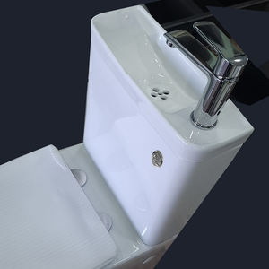 Ensemble WC et lavabo 2-en-1 intégré, robinet unique, <span class=keywords><strong>sur</strong></span> le réservoir, WC à eau recyclée, toilettes, inodoro, lavabo, toilettes - Product Image 2