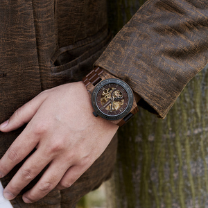 Envío Rápido, Relojes <span class=keywords><strong>de</strong></span> Lujo para Hombre, Reloj <span class=keywords><strong>de</strong></span> Pulsera Mecánico <span class=keywords><strong>BOBO</strong></span> BIRD, Reloj <span class=keywords><strong>de</strong></span> Madera, Regalo Perfecto - Product Image 5