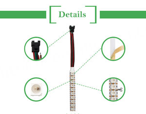 Tira de LED de 12 V, Módulo Xconnect de 5 V, 5-ic1903 Pixel RGB BTF WS2812B IP65, Controlador 16.5 300 WS2811, Diodo LED de 12 mm - Product Image 5