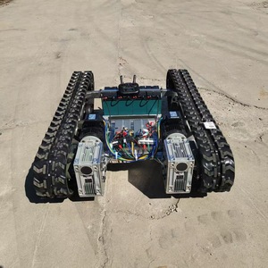 Plataforma Móvil con Chasis de Orugas de Goma y Control Remoto Eléctrico, Base AGV para Uso en Plantas de Fabricación - Product Image 1