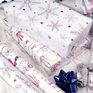High Quality Wholesale 80g <b>Christmas</b> Metallic Paper Tissue 43*300cm Gift Luxury Custom Birthday Packaging Wrapping Paper Roll - Product Image 6