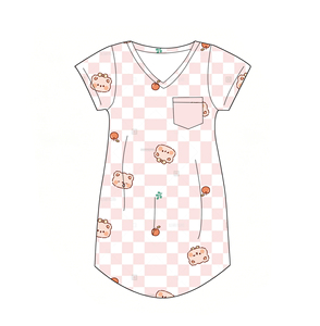 Nuovi Pigiami Estivi Personalizzati per Bambine, Abbigliamento Casual per Neonati in Fibra di Bambù, Vestiti Casual per Bambini - Product Image 3