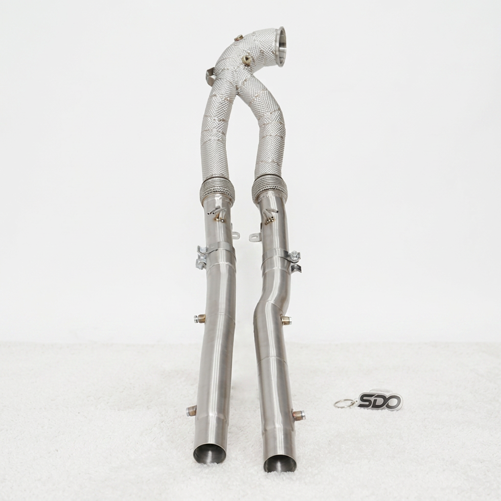VantaFlow High Flow Straight-through Downpipe for Audi RS3 8Y 2.5T 2021-2026 Performance Exhaust Pipe with Heat Shield